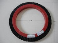 Black Red Stenter Brushes Wheel , Eco - Friendly Artos Stenter Brush Roller