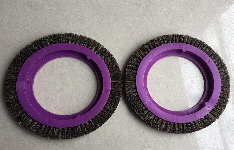 Nylon PVC PE Bristles Brushes Wheel Lightweight For Stenter Machinery Parts